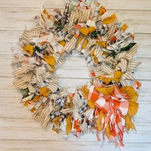 Fall rag wreath